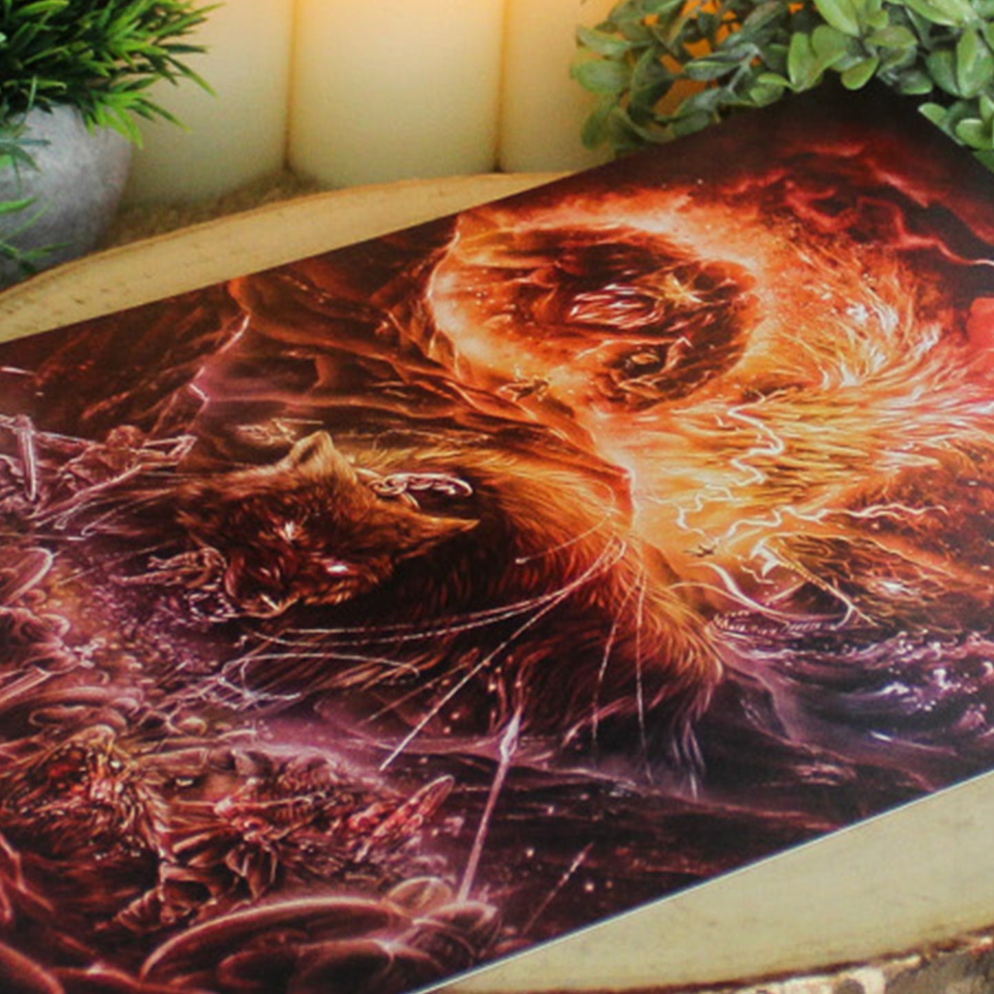 A4 art print of Ragnarok showing the Norse apocalypse and battle of the gods.