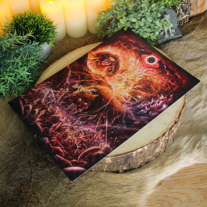 A4 art print of Ragnarok showing the Norse apocalypse and battle of the gods.