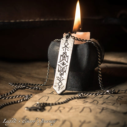 JEWELLERY • Handcrafted Bindrune Pendant • The Wisdom of Hávamál