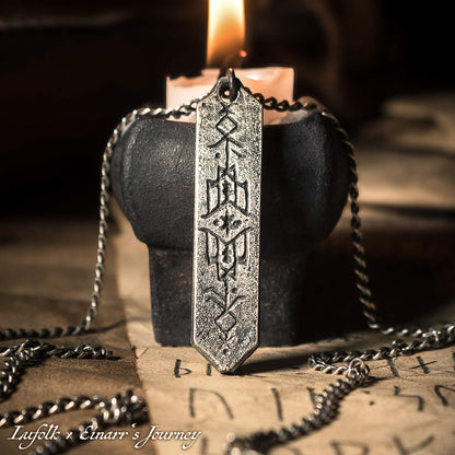 JEWELLERY • Handcrafted Bindrune Pendant • The Wisdom of Hávamál