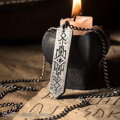 JEWELLERY • Handcrafted Bindrune Pendant • The Wisdom of Hávamál