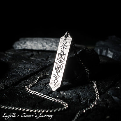 JEWELLERY • Handcrafted Bindrune Pendant • The Wisdom of Hávamál