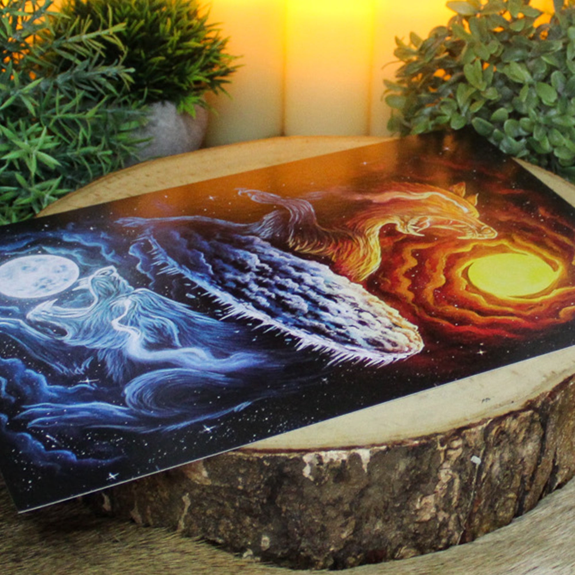 Skoll & Hati | A4 Art Print – Einarr's Journey