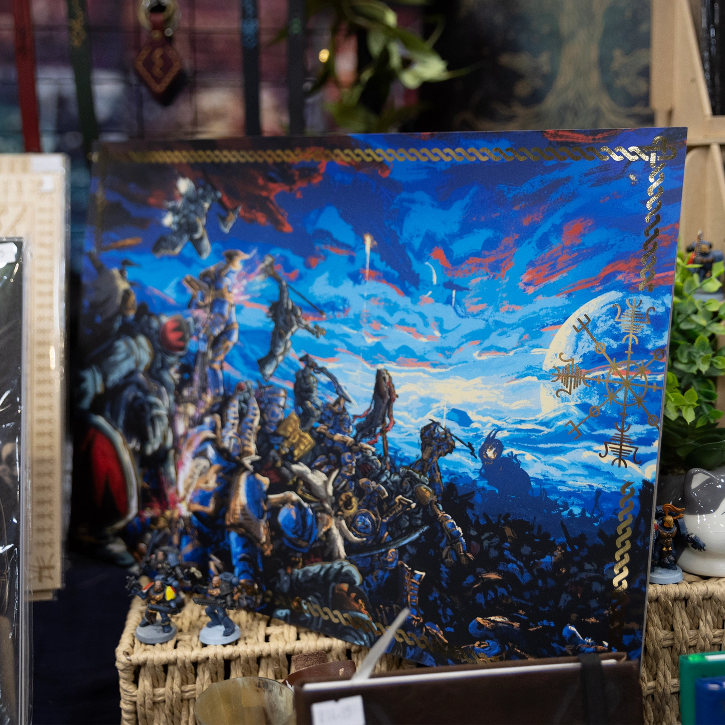 The Ashes of Prospero – Space Wolves Foiled A3 Art Print