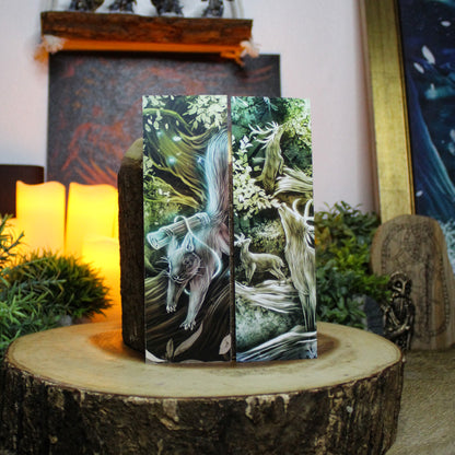 Stags of Yggdrasil Double-Sided Bookmark