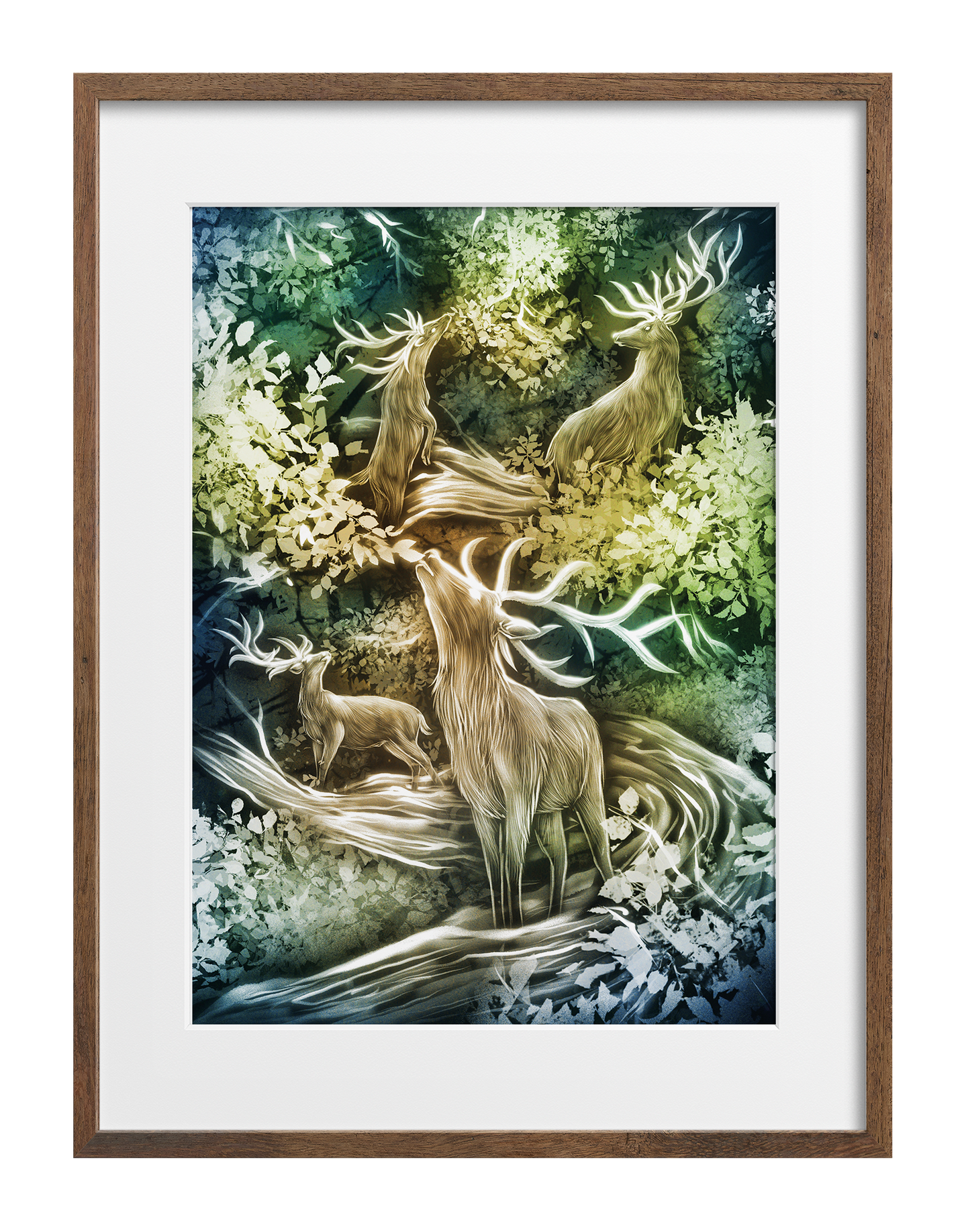 Stags of Yggdrasil Art