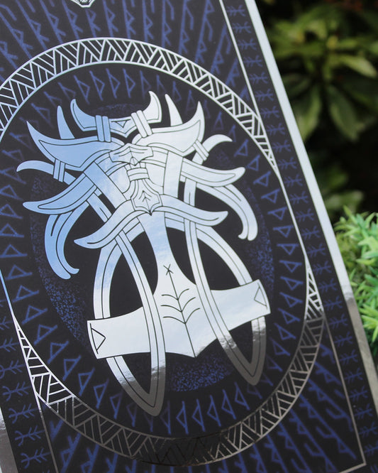 Thor A3 Silver Foil Art Print