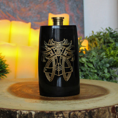 Thor Horn Hip Flask