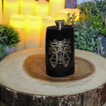 Thor Horn Hip Flask