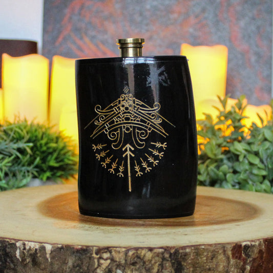 Tyr Horn Hip Flask