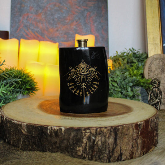 Tyr Horn Hip Flask