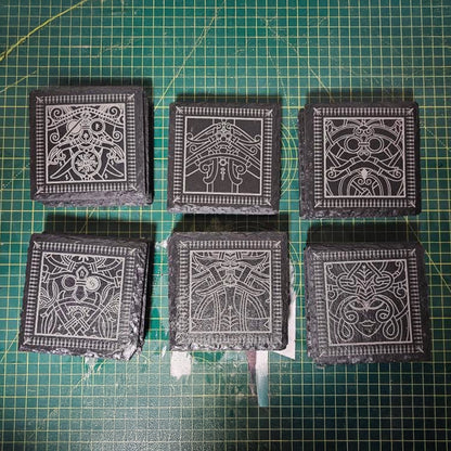 Norse Gods Slate Coasters