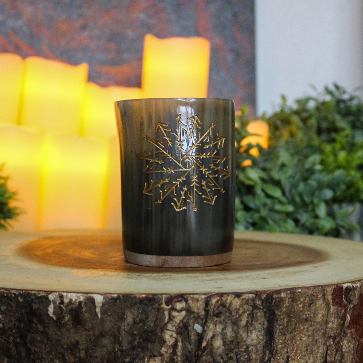 Warrior Bindrune Horn Shot Glass