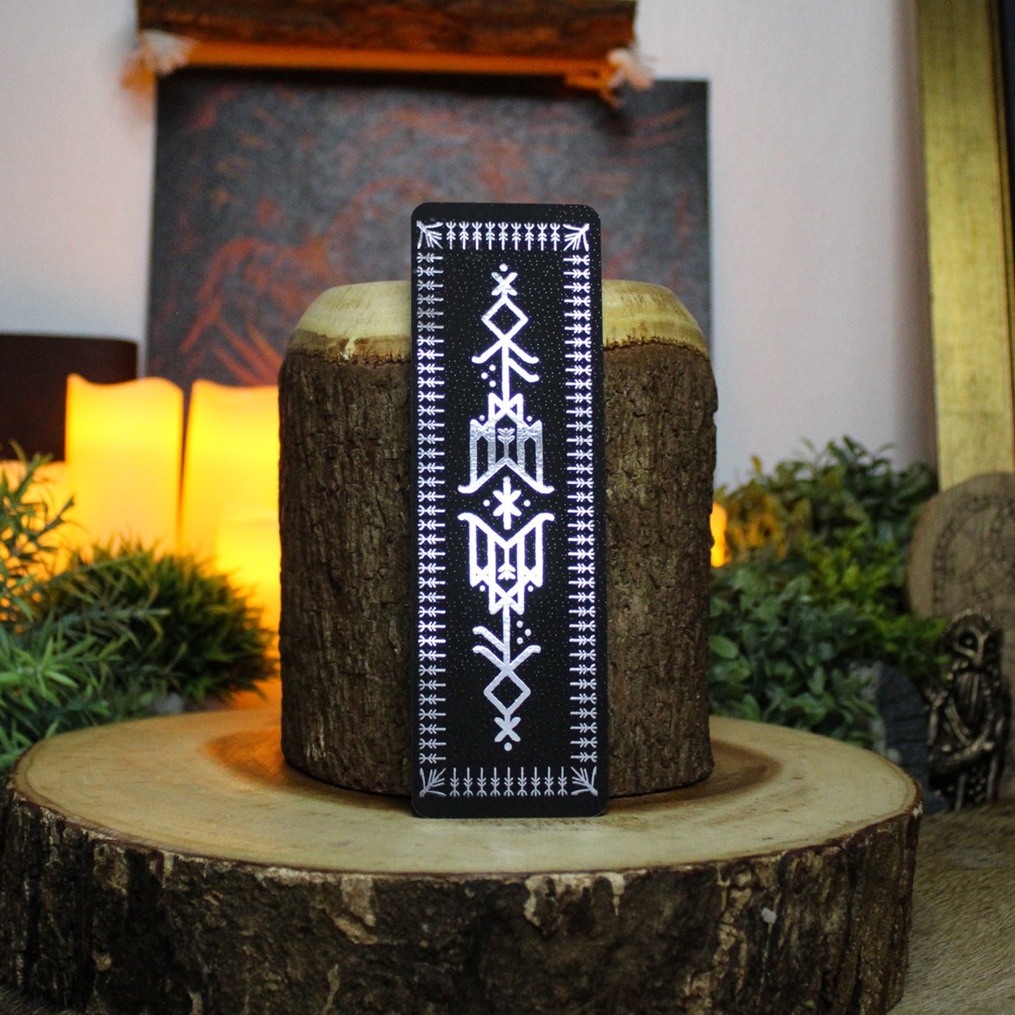 Silver Foil Hávamál Double-Sided Bookmark