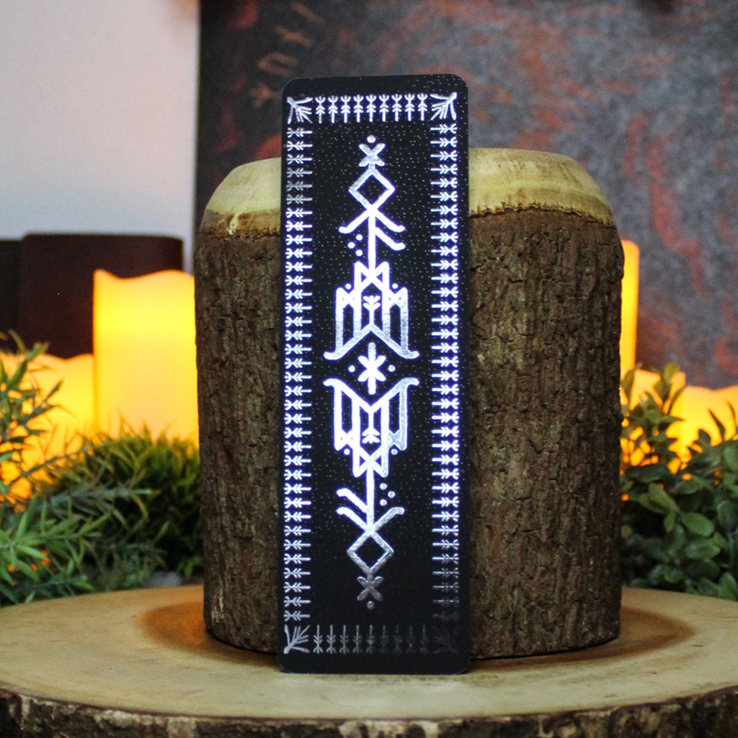 Silver Foil Hávamál Double-Sided Bookmark