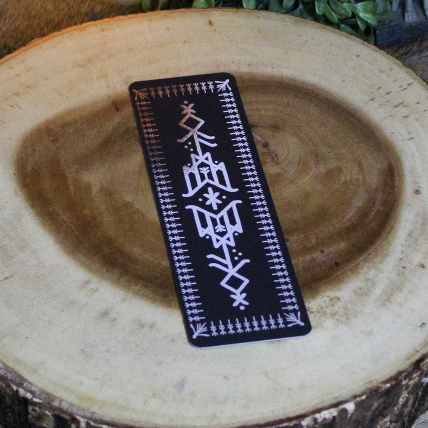 Silver Foil Hávamál Double-Sided Bookmark