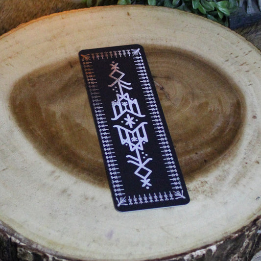Silver Foil Hávamál Double-Sided Bookmark