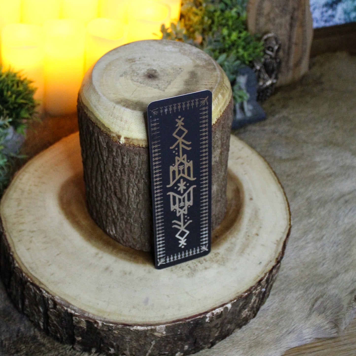 Silver Foil Hávamál Double-Sided Bookmark