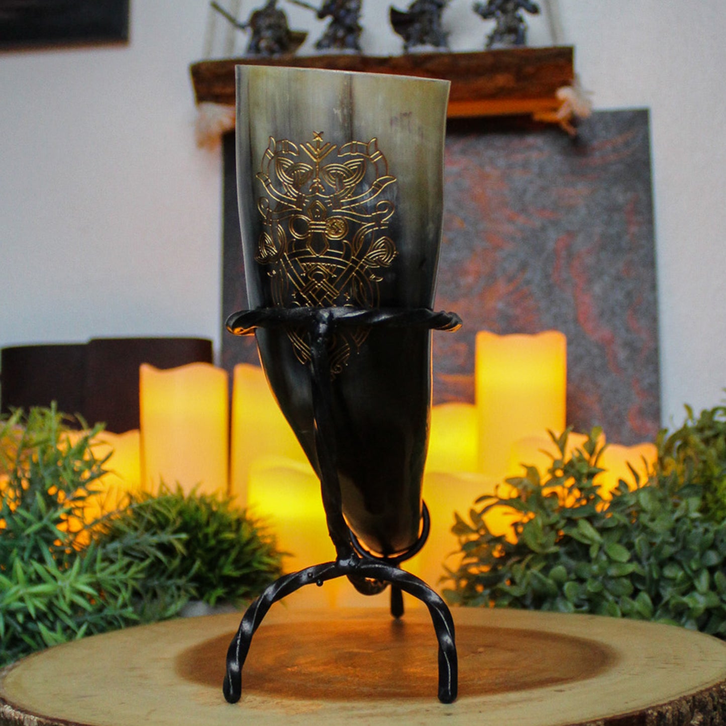 Ymir Drinking Horn with Stand