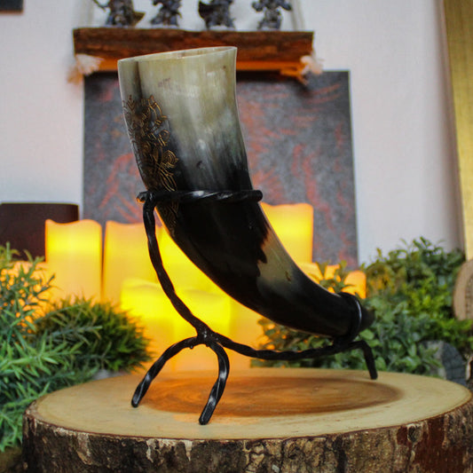Ymir Drinking Horn with Stand