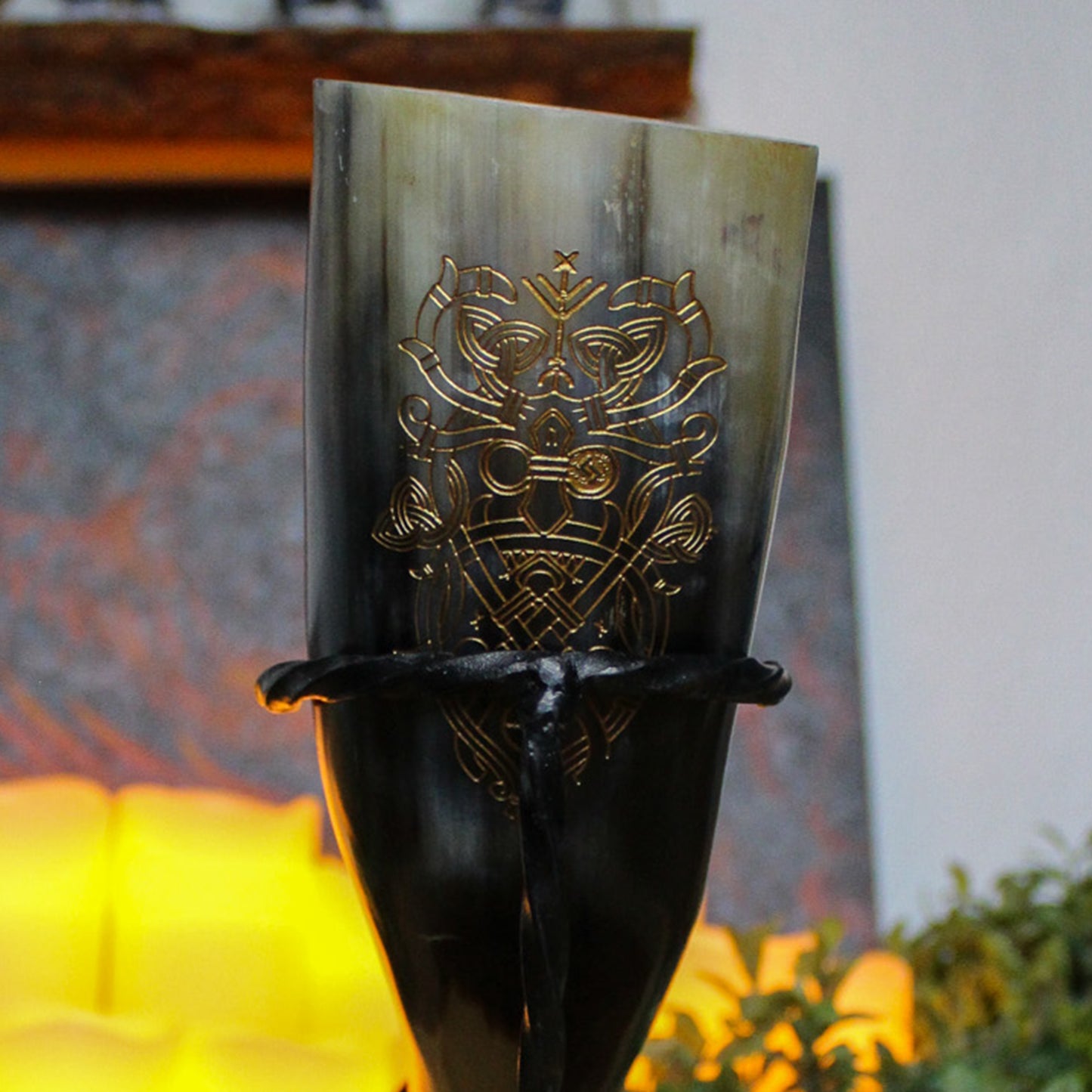 Ymir Drinking Horn with Stand